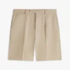 Lässige Chino-Shorts aus Baumwoll-Leinen-Mischung Lässige Chino-Shorts aus Baumwoll-Leinen-Mischung