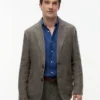 Lässiger Blazer aus stückgefärbtem Leinen Lässiger Blazer aus stückgefärbtem Leinen