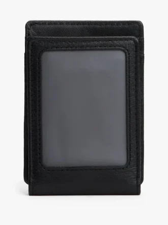 Magnetische Brieftasche aus genarbtem Leder