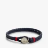 Maritimes geflochtenes Lederarmband