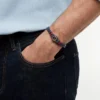 Maritimes geflochtenes Lederarmband