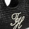 Maxi-Tasche aus Raffia mit Schriftzug-Monogramm Maxi-Tasche aus Raffia mit Schriftzug-Monogramm
