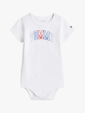 Mehrfarbiger Babystrampler mit Tommy-Logo
