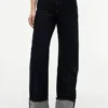 Mid-Rise Selvedge Loose Straight Jeans