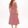 Midi-Kleid mit goldenen Knöpfen Midi-Kleid mit goldenen Knöpfen