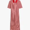 Midi-Kleid mit goldenen Knöpfen Midi-Kleid mit goldenen Knöpfen