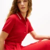 Midi-Polokleid mit Gürtel und Zierstreifen Midi-Polokleid mit Gürtel und Zierstreifen