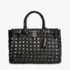 Mini-Tasche aus gewebtem Leder