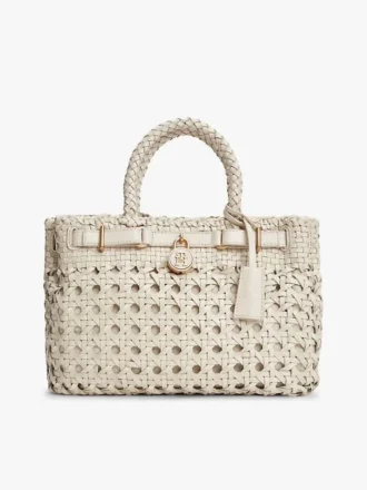 Mini-Tasche aus gewebtem Leder