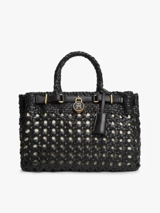 Mini-Tasche aus gewebtem Leder