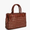 Mini-Tasche aus gewebtem Leder