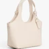 Mini-Tasche mit genarbtem Leder und Metallic-Logo Mini-Tasche mit genarbtem Leder und Metallic-Logo