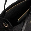 Mini-Tragetasche aus Nylon mit Monogramm-Ziernähten Mini-Tragetasche aus Nylon mit Monogramm-Ziernähten