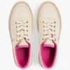 Plateausneaker aus Canvas mit gemischter Textur Plateausneaker aus Canvas mit gemischter Textur