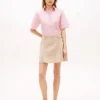 Plissierter Minirock aus Twill Plissierter Minirock aus Twill