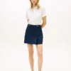 Plissierter Minirock aus Twill Plissierter Minirock aus Twill