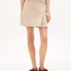 Plissierter Minirock aus Twill Plissierter Minirock aus Twill