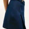 Plissierter Minirock aus Twill Plissierter Minirock aus Twill