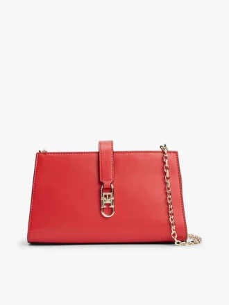 Polierte Monogramm-Umhängetasche mit Kette
