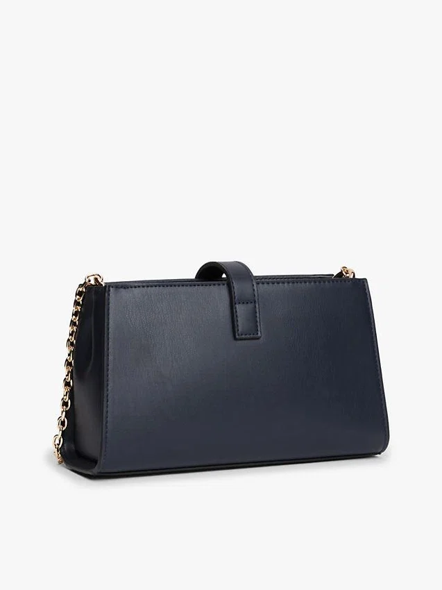 Polierte Monogramm-Umhängetasche mit Kette Polierte Monogramm-Umhängetasche mit Kette