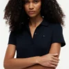 Polo-Kleid aus Stretch-Baumwolle in klassischer Passform