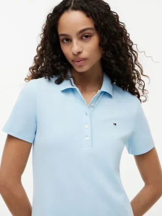 Polo-Kleid aus Stretch-Baumwolle in klassischer Passform