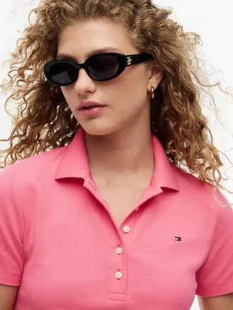 Polo-Kleid aus Stretch-Baumwolle in klassischer Passform