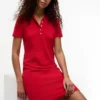 Polo-Kleid aus Stretch-Baumwolle in klassischer Passform