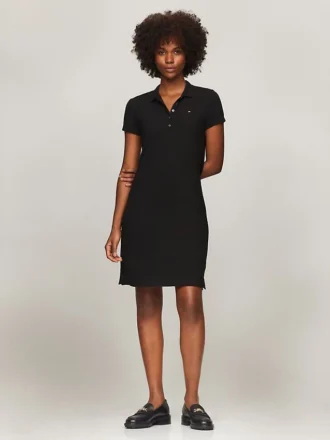 Polo-Kleid aus Stretch-Baumwolle in Slim Fit Polo-Kleid aus Stretch-Baumwolle in Slim Fit