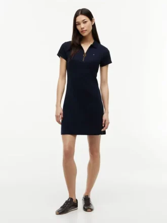 Polo-Kleid mit Reißverschluss