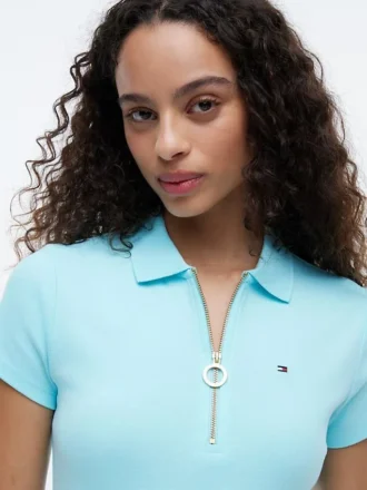 Polo-Kleid mit Reißverschluss
