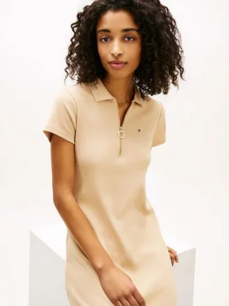 Polo-Kleid mit Reißverschluss