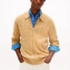 Polo-Strickjacke mit Reißverschluss Polo-Strickjacke mit Reißverschluss