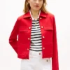 Ponte-Jacke mit mehreren Taschen und goldenen Knöpfen Ponte-Jacke mit mehreren Taschen und goldenen Knöpfen