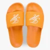 Pool-Slides aus Canvas mit Schriftzug-Monogramm Pool-Slides aus Canvas mit Schriftzug-Monogramm