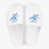 Pool-Slides aus Canvas mit Schriftzug-Monogramm Pool-Slides aus Canvas mit Schriftzug-Monogramm