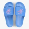 Pool-Slides aus Canvas mit Schriftzug-Monogramm Pool-Slides aus Canvas mit Schriftzug-Monogramm