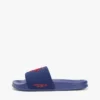 Pool-Slides aus Canvas mit Schriftzug-Monogramm Pool-Slides aus Canvas mit Schriftzug-Monogramm