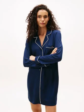 Pyjama-Shirtkleid