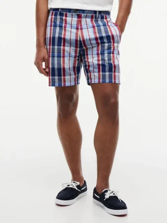 Regular Fit 7″ Madras-Shorts