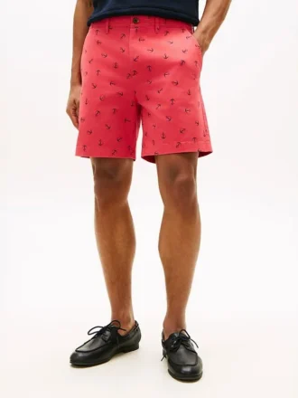 Regular Fit 7″ Shorts mit Ankerprint