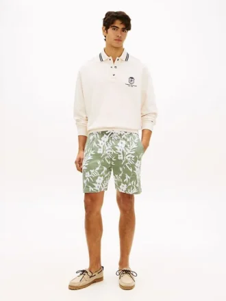 Regular Fit 7″ Shorts mit tropischem Print