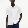 Regular Fit Baumwoll-Leinen-Camp-Shirt