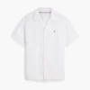 Regular Fit Baumwoll-Leinen-Camp-Shirt