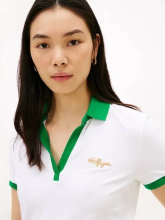 Regular Fit Polo mit gesticktem Schriftzug-Logo