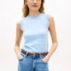 Ärmelloser Pullover mit Rundhalsausschnitt Ärmelloser Pullover mit Rundhalsausschnitt