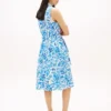 Ärmelloses Hemdkleid aus Leinenmischung mit Gürtel Ärmelloses Hemdkleid aus Leinenmischung mit Gürtel