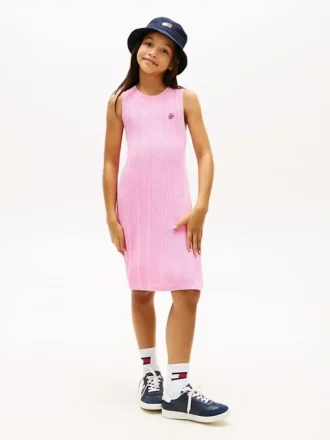 Ärmelloses Häkelkleid für Kinder