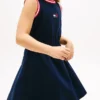 Ärmelloses Kleid für Kinder mit gewelltem Flaggenlogo