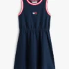 Ärmelloses Kleid für Kinder mit gewelltem Flaggenlogo